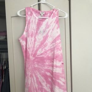 Jcrew NWT pink tie dye dress